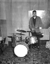 Glenn Shifflett with drum set